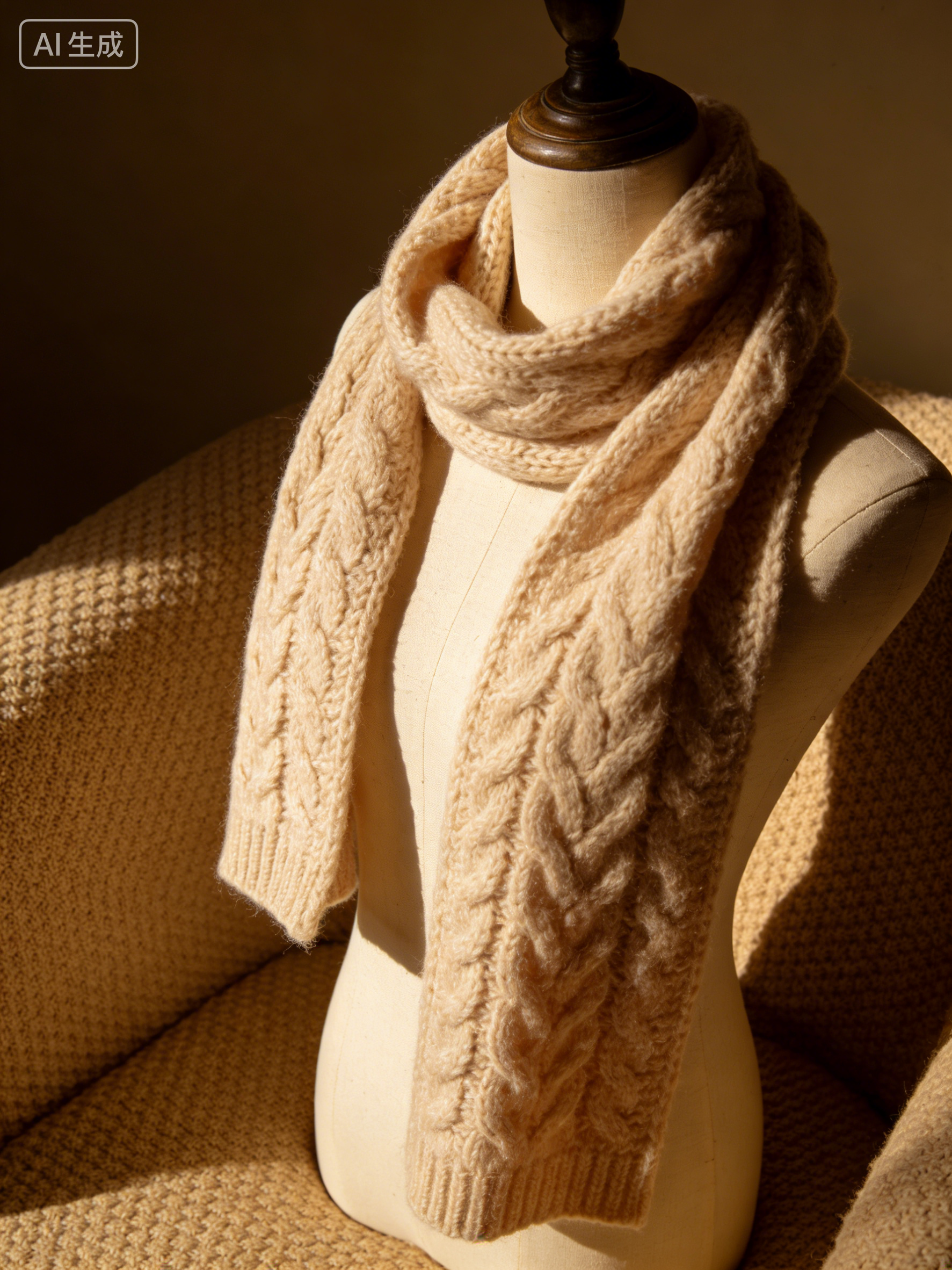 羊毛编织成品展示图